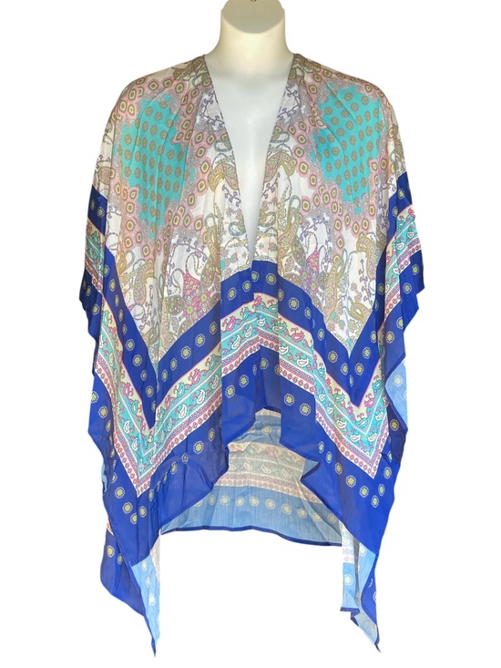Umgee Tops - NWT Umgee Boutique Style Satin Paisley Kimono Cardigan Womens Size Medium Large
